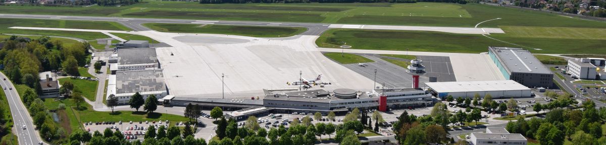 Flughafen Klagenfurt Luftaufnahme
